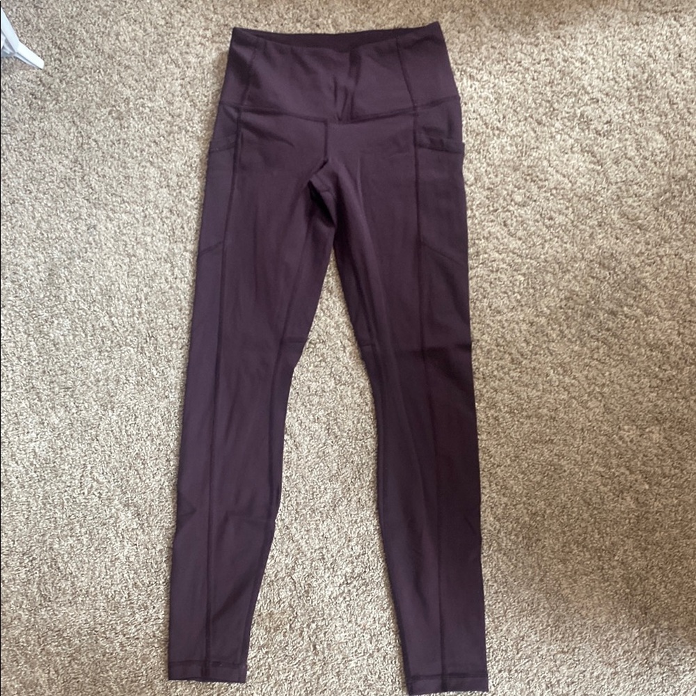High-Waisted Purple Leggings
